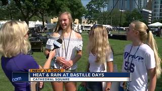 Heat and storms the story of day two of Bastille Days