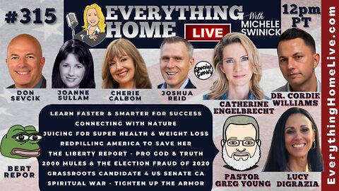 315: CATHERINE ENGELBRECHT, 2000 Mules, Election Fraud, Spiritual War Armor Training, Save My Freedom Movement + 10 Guests