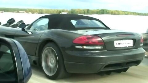 🏁BMW Alpina B5 vs Dodge Viper double races🏁