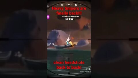 Heavy Snipers are finally back!!! (Clean back to back headshots)