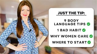 9 MASCULINE BODY LANGUAGE Tips To ATTRACT WOMEN (NO Touching)