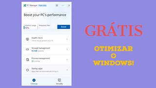 ACELERAR UM PC WINDOWS com o PC MANAGER