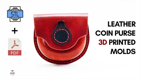Leather Coin Purse with 3D Printed Molds