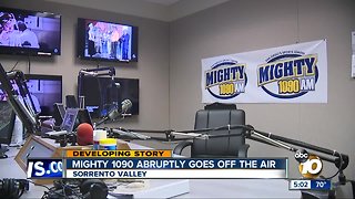 San Diego radio station Mighty 1090 abruptly goes off air