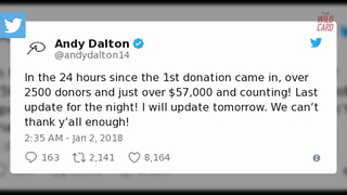 Bills Fans Donate Thousands Of Dollars To Andy Dalton's Charity After He Helped Send Them To Playoffs