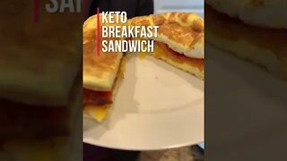 Simple Keto Breakfast Sandwich #shorts