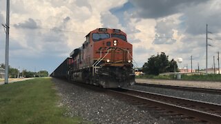 BNSF Empty coal train 2 Rosenberg Texas 8/15/21