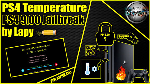 PS4 Temperature by Lapy for PS4 9.00 or Lower! | PS4 Overheating