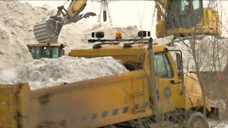 Local municipalities work to remove snow after winter storm