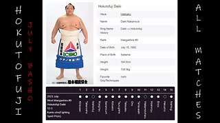 Hokutofuji - July 2023 Basho - All Matches