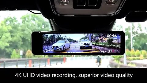 REDTIGER T700 Rear View Mirror Camera 11 4K UHD Front and 1080P Mirror Dash Cam Front and back