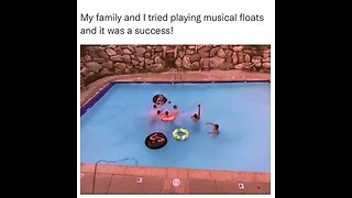 The family tried playing musical floats