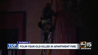 4-year-old killed in apartment fire in Phoenix