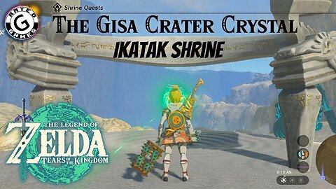 Gisa Crater Crystal Shrine Quest - Ikatak Shrine - Tears of the Kingdom Shrines