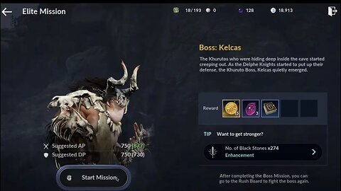 DEFEAT BOSS KELCAS --- BLACK DESERT ONLINE MOBILE