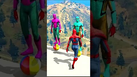 GTA 5 Epic Water Ragdolls Spider Man Jumps Fails #shorts