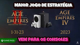 Jogos da série Age of Empires virá aos Consoles Xbox e Cloud