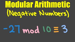 Modular Arithmetic with Negative Numbers