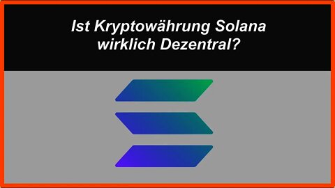 Bitterer Beigeschmack bei Dezentralisierung von Solana