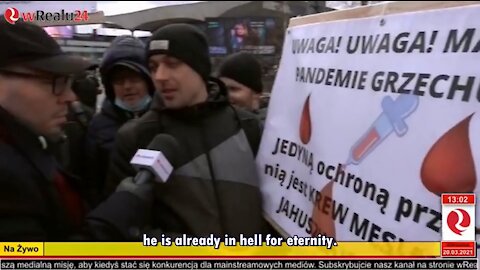 The 'March for Freedom' Protests - LIVE TV Interview! AmightyWind Polish Youth Minister Reads Elisheva Eliyahu's Prophecy 3.20.21