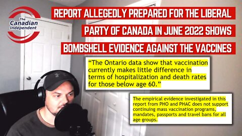 Report allegedly prepared for The Liberal Party of Canada shows bombshell evidence against the vax