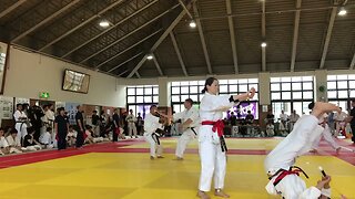 '23 第3回WSAF合気道競技世界選手権大会 演武競技 有段の部 対短刀乱取り基本の形１７本 予選２回戦 １/ Dコート