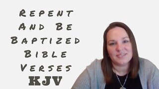 Repent and be Baptized Verses #shorts #repent #biblestudy