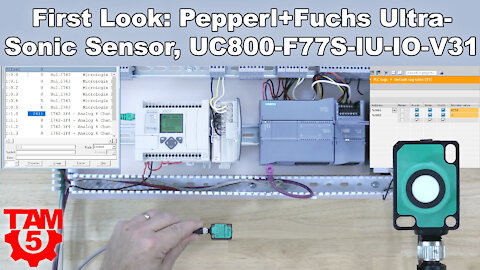 First Look: Pepperl+Fuchs UC800-F77S-IU-IO-V31 Ultrasonic Sensor