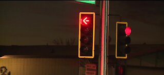 New traffic signal activated after motor accident