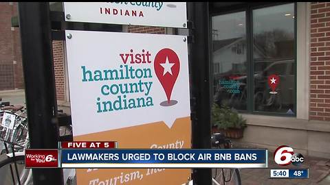 Indiana could prohibit cities from restricting Airbnb