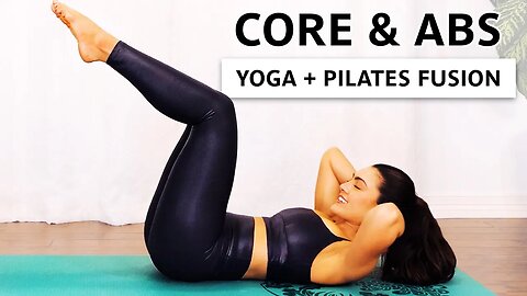 Fusion Yoga Pilates Workoutt, Building Core & Abs Strength, Burn Calories & Shred Fat!