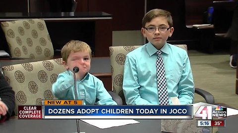 Joy fills Johnson County courtroom on National Adoption Day