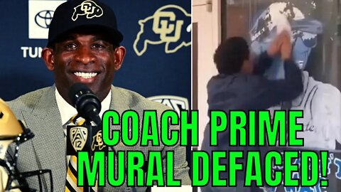 Deion Sanders Mural Gets DEFACED In Jackson State After Coach Prime LEAVES For Colorado