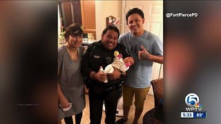 Fort Pierce officer saves infant's life