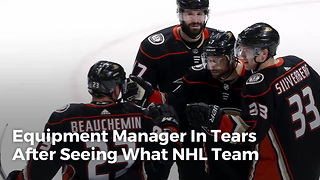 Equipment Manager In Tears After Seeing What NHL Team Left Him On His Last Day Of Work