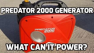 What Can it Power? Harbor Freight Predator 2000 Generator