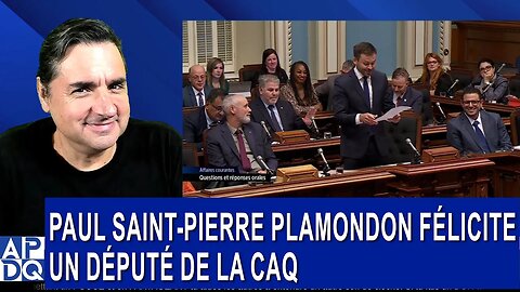 PSPP félicite un député de la CAQ