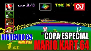 Toad ficou com o vice-campeonato na Copa Especial em Mario Kart 64 (N64)
