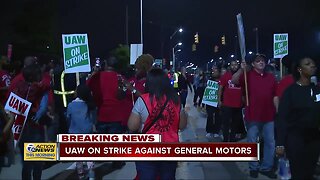 UAW workers striking against General Motors