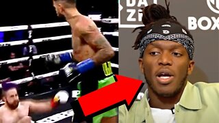 KSI REACTS TO FAZE TEMPER'S 1ST ROUND KNOCK OUT | Misfits Boxing | Youtube Boxing | Faze Temper |KSI