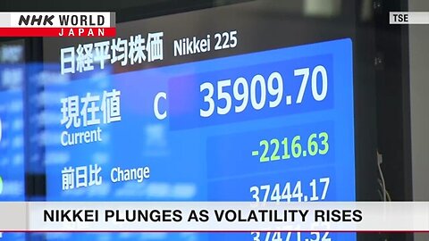 Japan economy: Nikkei plunges on interest rate volatilityーNHK WORLD-JAPAN NEWS| TP