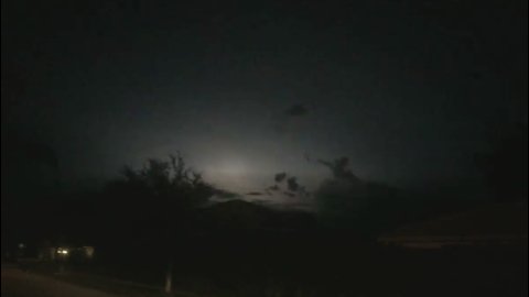 Thunder Storms over the Everglades Lighting Up the Sky