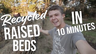 Recycled Raised Beds In 10 Minutes/ Mom Work /Well Shoot!/ Day In a Life/ Family Of 8!