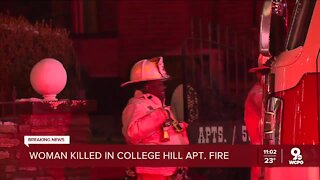 Woman found dead in College Hill apartment fire