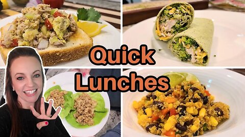 4 QUICK & EASY LUNCH IDEAS | LUNCH RECIPES | WORK FROM HOME LUNCH IDEAS