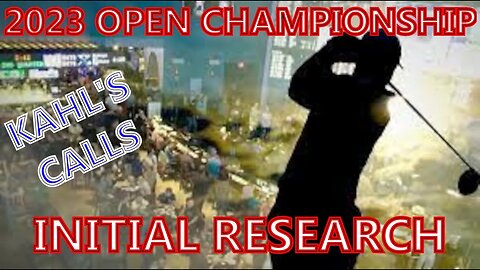 2023 Open Championship Initial Research