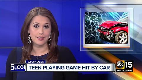 Teen struck by car in Chandler Friday night