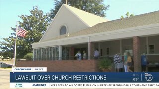 Lawsuit over church restrictions in California