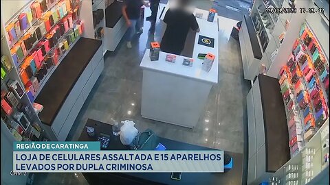 Região de Caratinga: Circuito de Segurança Flagra Assalto em Loja e Dupla é Procurada pela Polícia.