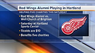 Red Wings alumni playing in charity game in Hartland